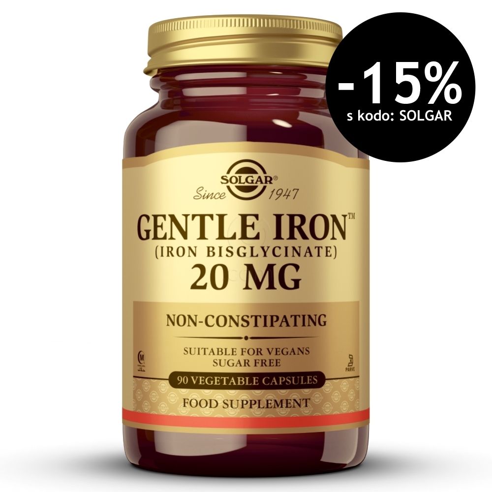 Solgar Gentle Iron, kapsule (90 kapsul)